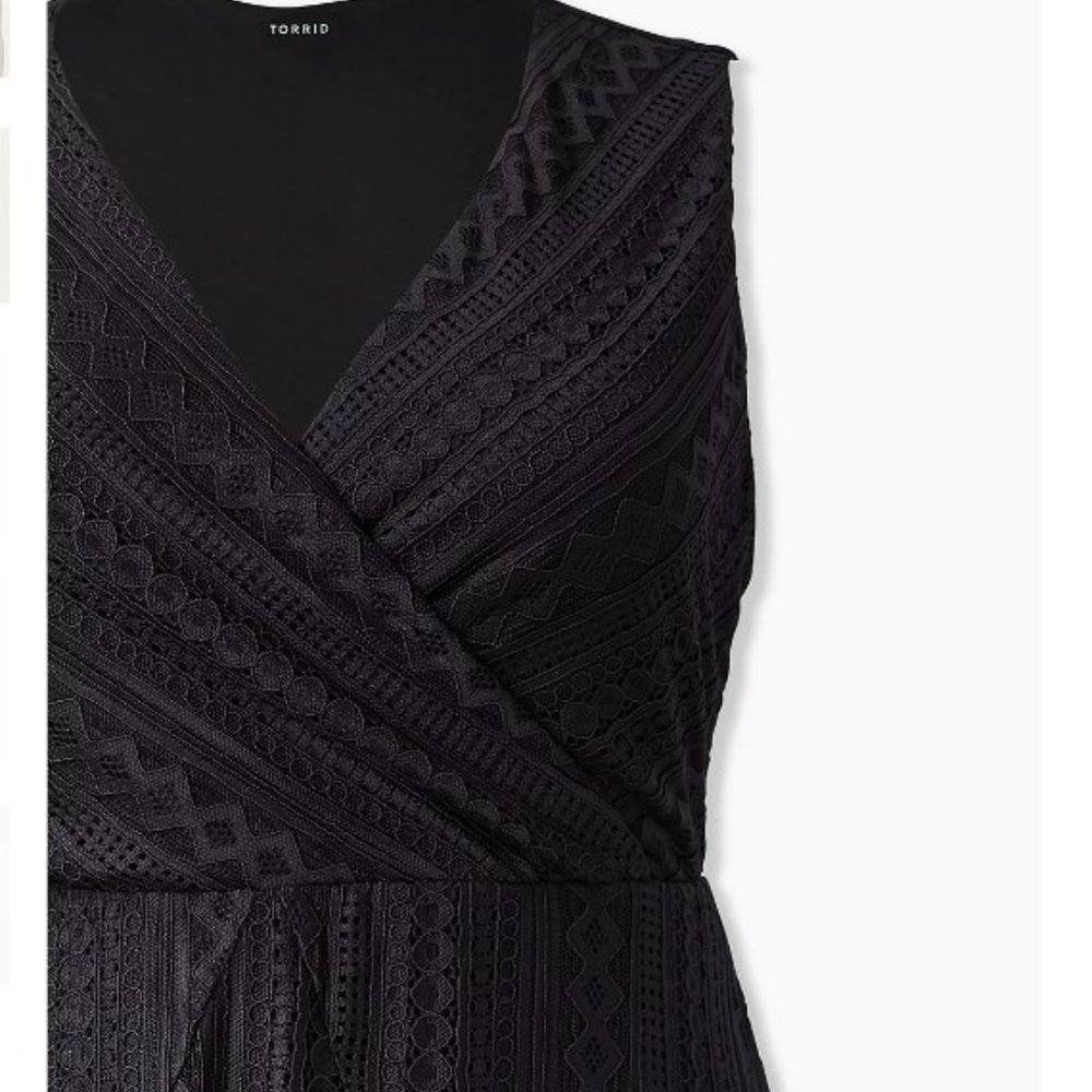torrid Black Lace Midi Dress - Picture 4 of 6